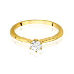 Inel Aur 14K W553 Diamant Cultivat 0.50ct - Imagine 2