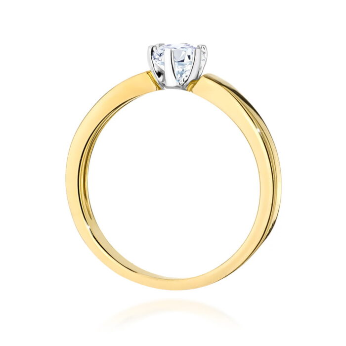 Inel Aur 14K W0562 Diamant Laborator 0.25ct - Imagine 3