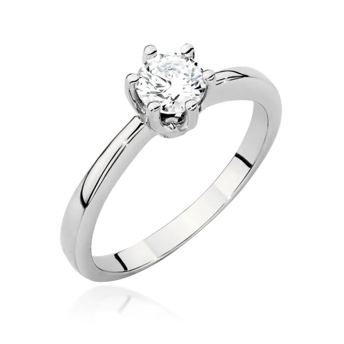 Inel Aur 14K W563 Diamant Cultivat 0.50ct - Imagine 7