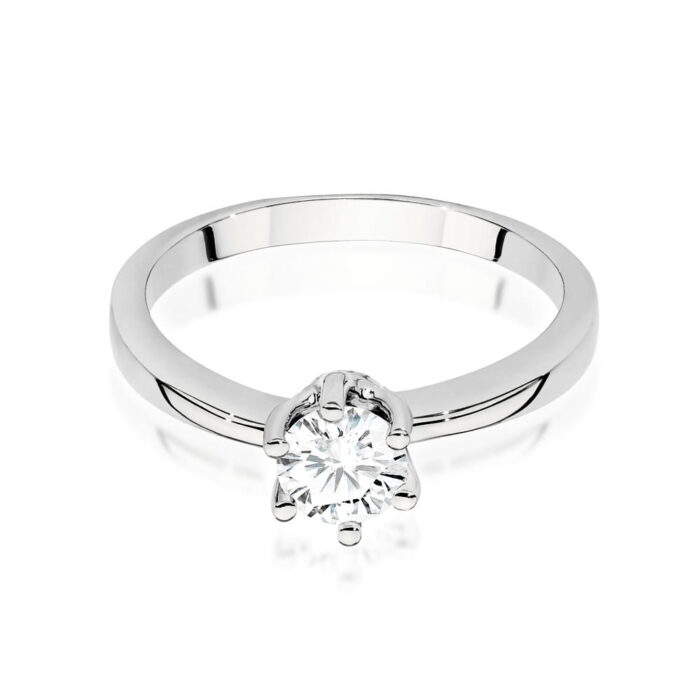 Inel Aur 14K W563 Diamant Cultivat 0.50ct - Imagine 8