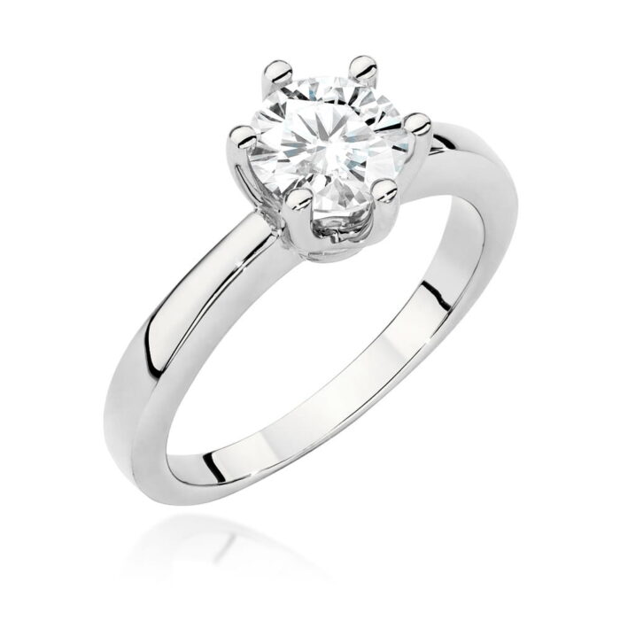 Inel Aur 14K W563 Diamant Cultivat 1.00ct - Imagine 7