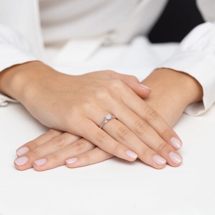 Inel Aur 14K cu Diamante Naturale 0.20 ct - Imagine 11