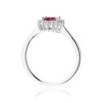 Inel Aur 14K cu Rubin 0.60 ct si Diamante Naturale 0.14 ct - Imagine 7