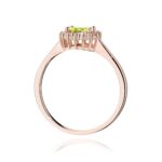 Inel Aur 14K cu Peridot 0.60 ct si Diamante Naturale 0.14 ct - Imagine 10