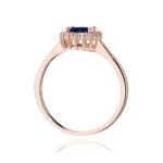 Inel Aur 14K cu Safir 0.50 ct si Diamante Naturale 0.14 ct - Imagine 11