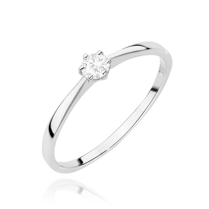 Inel Aur 14K W0579 Diamant 0.10ct - Imagine 9