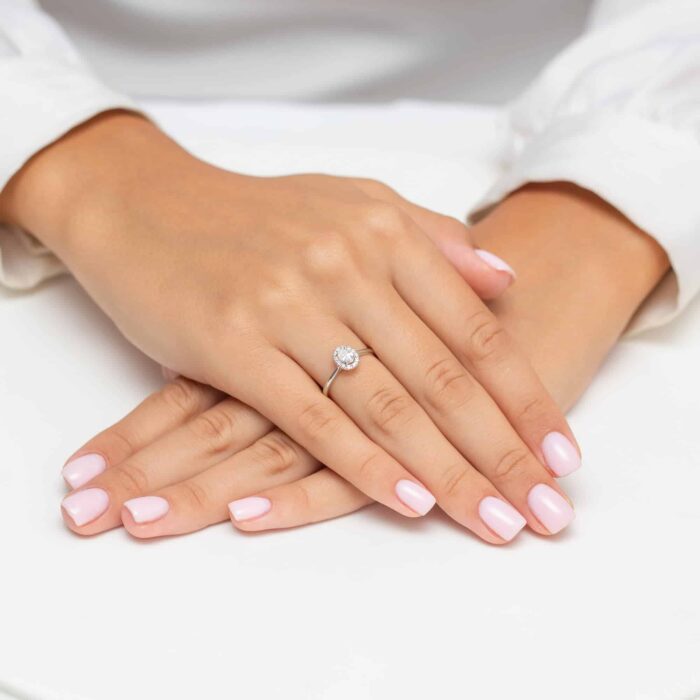 Inel Aur 14K W0583 Diamant Crescut în Laborator 0.30ct - Imagine 12