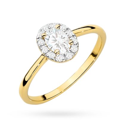 Inel Aur 14K W0583 Diamant Crescut în Laborator 0.30ct