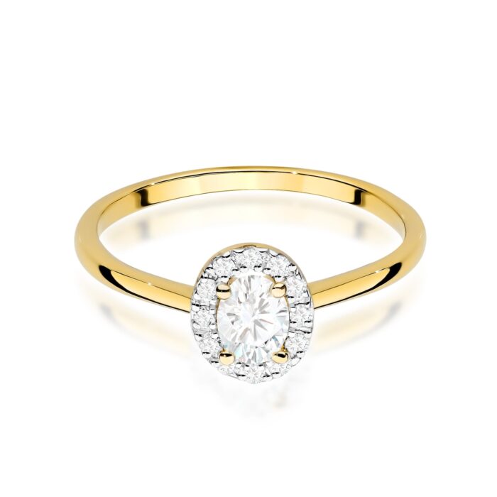 Inel Aur 14K W0583 Diamant Crescut în Laborator 0.30ct - Imagine 2