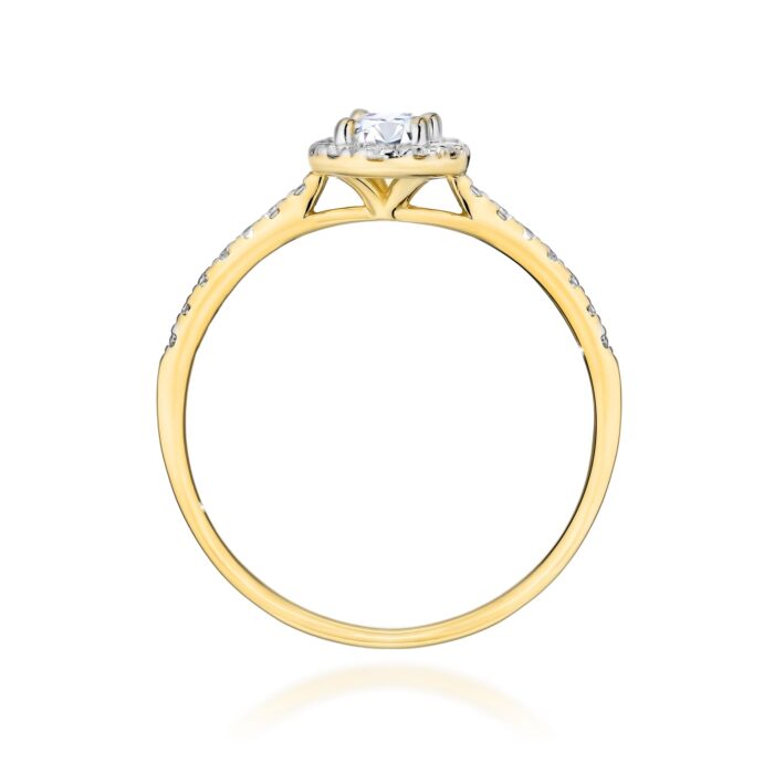 Inel Aur 14K cu Diamante Naturale 0.47 ct - Imagine 3