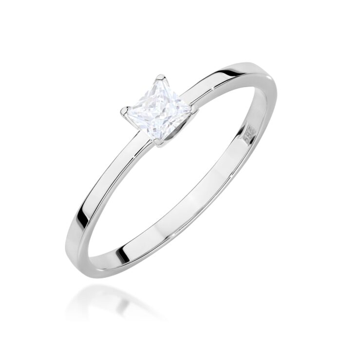Inel Aur 14K cu Diamant Natural 0.30 ct - Imagine 5