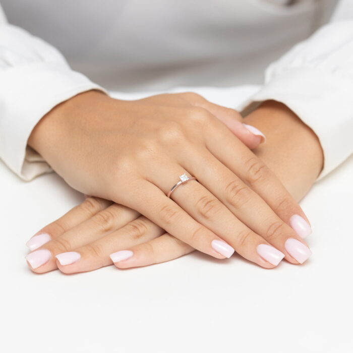 Inel Aur 14K cu Diamant Natural 0.30 ct - Imagine 12