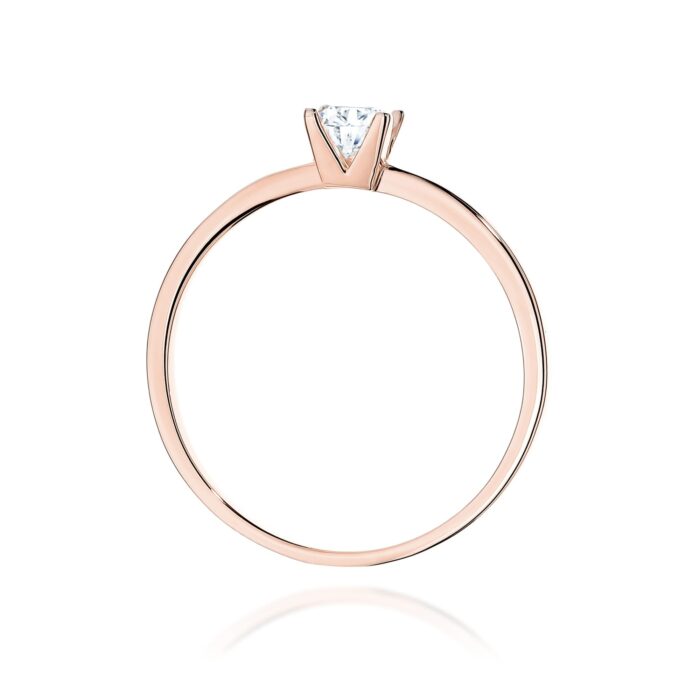 Inel Aur 14K W0587 Diamant Cultivat 0.30ct - Imagine 7