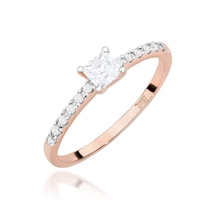 Inel Aur 14K cu Diamante Naturale 0.40 ct - Imagine 9