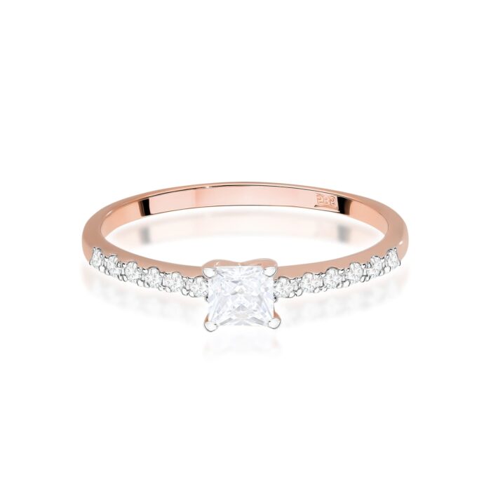 Inel Aur 14K cu Diamante Naturale 0.40 ct - Imagine 10