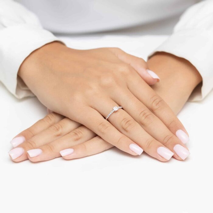 Inel Aur 14K cu Diamante Naturale 0.40 ct - Imagine 12