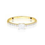 Inel Aur 14K cu Diamante Naturale 0.40 ct - Imagine 2