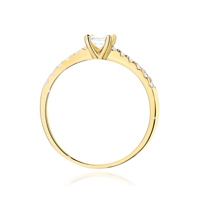Inel Aur 14K cu Diamante Naturale 0.40 ct - Imagine 3