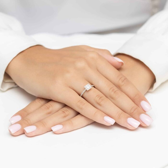 Inel Aur 14K cu Diamante Naturale 0.50 ct - Imagine 8