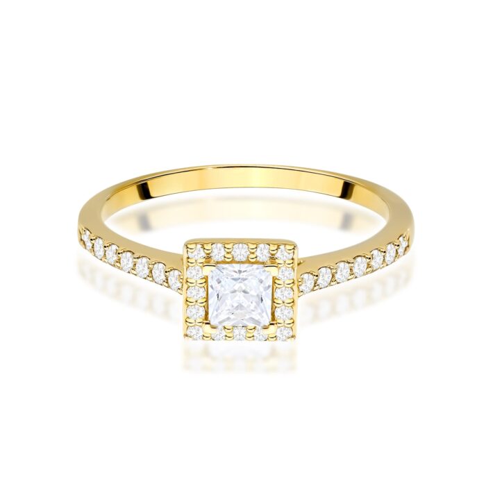 Inel Aur 14K cu Diamante Naturale 0.50 ct - Imagine 2