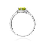 Inel Aur 14K cu Peridot 0.60 ct si Diamante Naturale 0.13 ct - Imagine 7