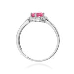 Inel Aur 14K cu Topaz Roz 0.60 ct si Diamante Naturale 0.13 ct - Imagine 7