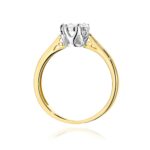 Inel Aur 14K cu Diamant Natural 0.25 ct - Imagine 3