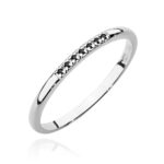 Inel Aur 14K W0607 Diamante Negre 0.035ct - Imagine 5