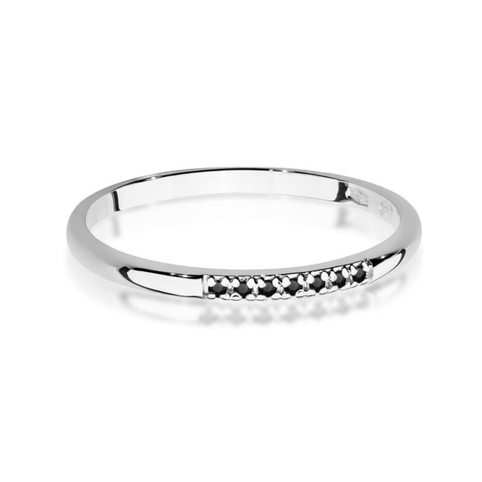 Inel Aur 14K W0607 Diamante Negre 0.035ct - Imagine 6