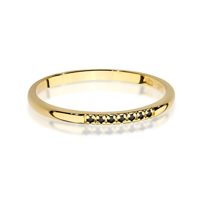 Inel Aur 14K W0607 Diamante Negre 0.035ct - Imagine 2