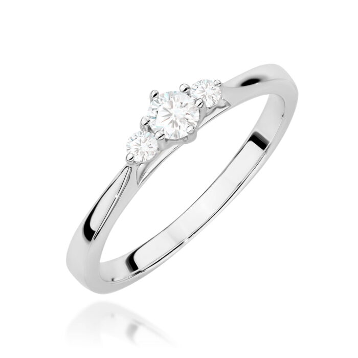 Inel Aur 14K cu Diamante Naturale 0.19 ct - Imagine 5