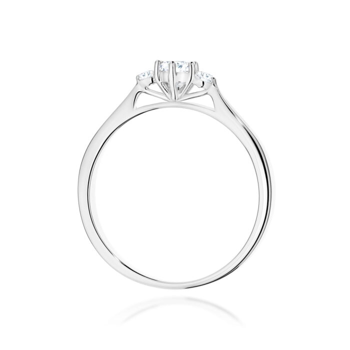 Inel Aur 14K cu Diamante Naturale 0.19 ct - Imagine 7