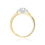 Inel Aur 14K cu Diamante Naturale 0.19 ct - Imagine 3