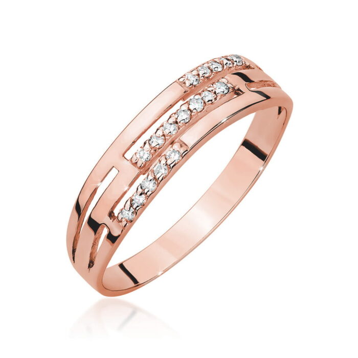 Inel Aur 14K W0612 Diamante 0.15ct - Imagine 5