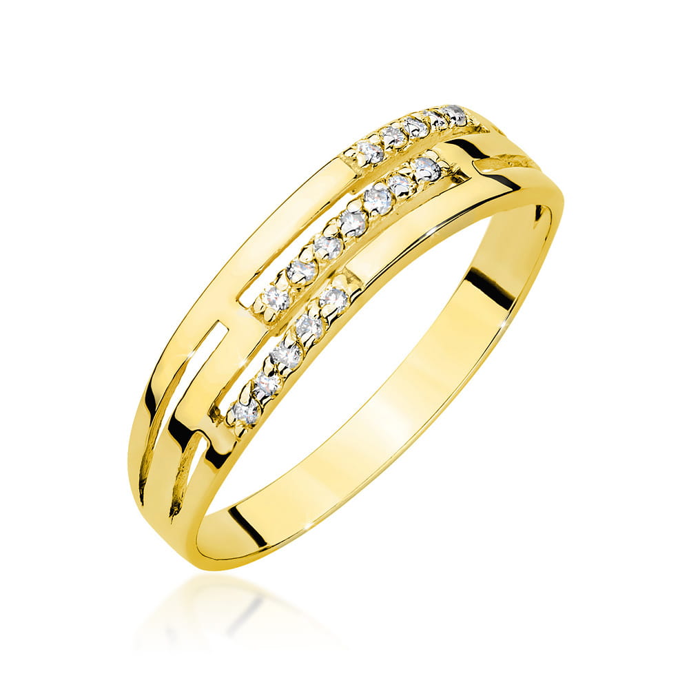 W0612.Z3.DIW_.01_1.jpg Inel Aur 14K W0612 Diamante 0.15ct - Imagine 1
