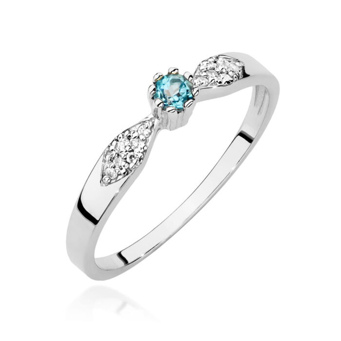 Inel Aur 14K W0613 Topaz 0.15ct - Imagine 9