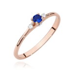 Inel Aur 14K W0614 Safir 0.15ct - Imagine 5
