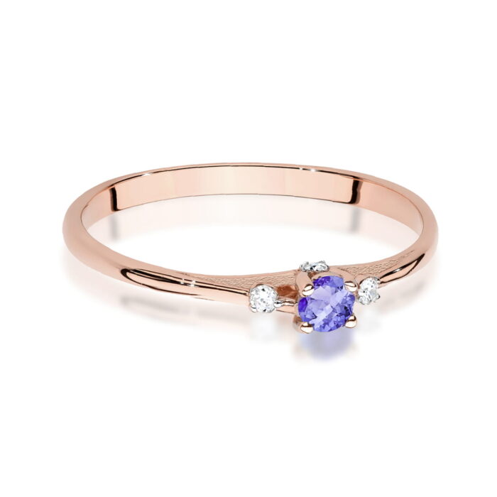 Inel Aur 14K W0614 Tanzanit 0.15ct - Imagine 6