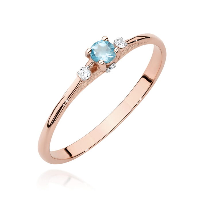 Inel Aur 14K W0614 Topaz 0.15ct - Imagine 5