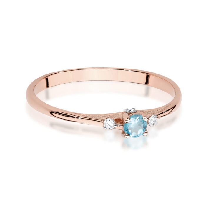 Inel Aur 14K W0614 Topaz 0.15ct - Imagine 6