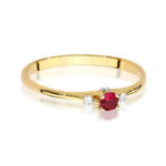 Inel Aur 14K W0614 Rubin 0.15ct - Imagine 2