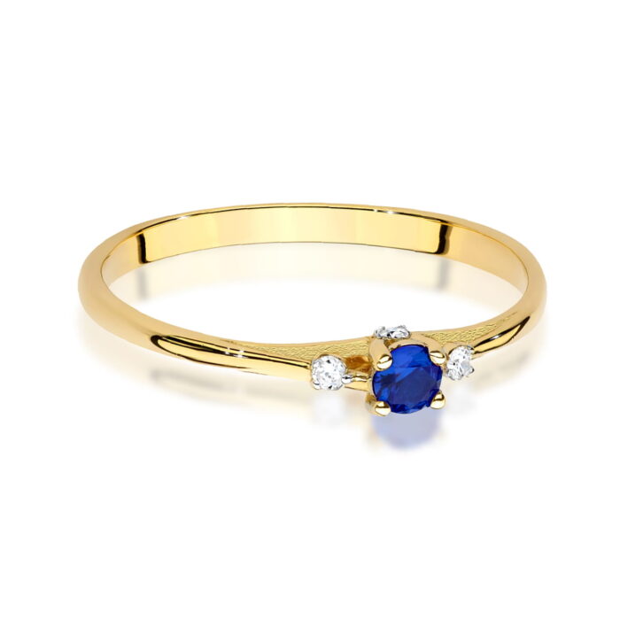 Inel Aur 14K W0614 Safir 0.15ct - Imagine 2
