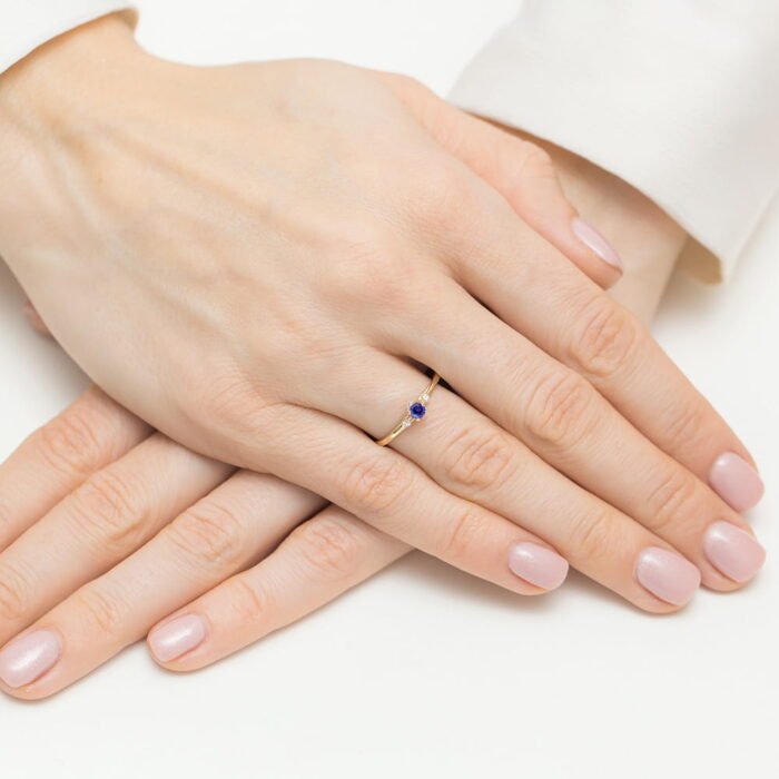 Inel Aur 14K W0614 Tanzanit 0.15ct - Imagine 4