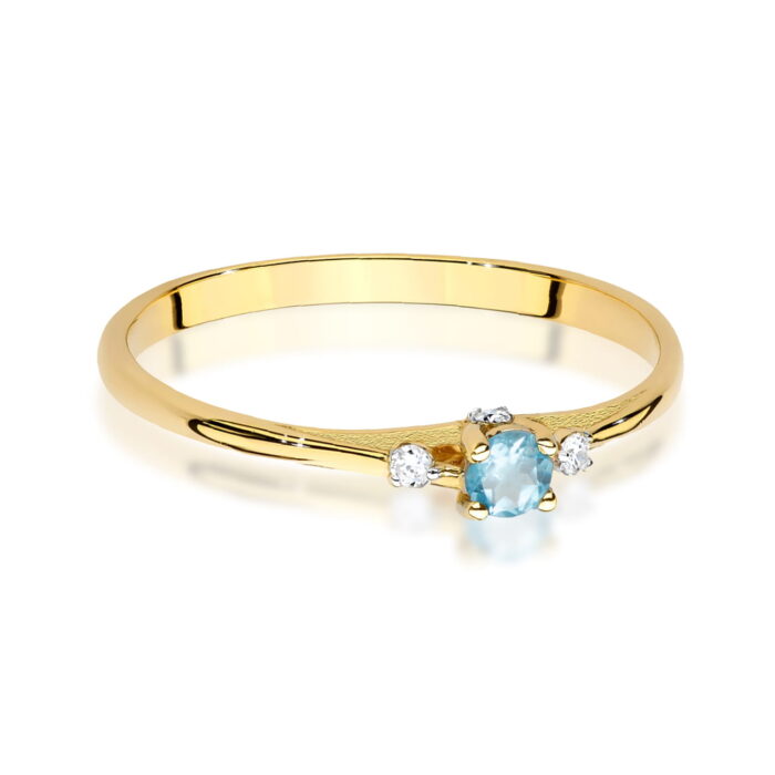 Inel Aur 14K W0614 Topaz 0.15ct - Imagine 2