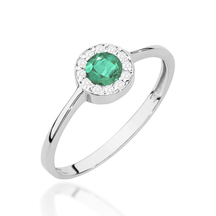 Inel Aur 14K W0616 Smarald 0.30ct - Imagine 9