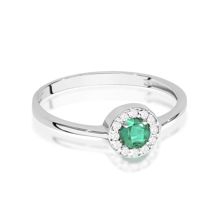 Inel Aur 14K W0616 Smarald 0.30ct - Imagine 10