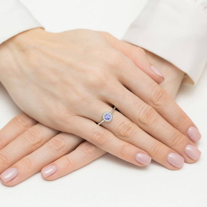 Inel Aur 14K W0616 Tanzanit 0.35ct - Imagine 12