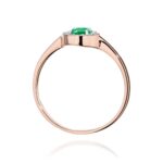 Inel Aur 14K W0616 Smarald 0.30ct - Imagine 7