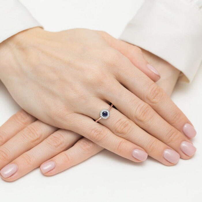 Inel Aur 14K W0616 Safir 0.30ct - Imagine 8