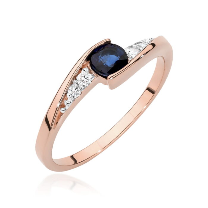 Inel Aur 14K W0618 Safir 0.30ct - Imagine 5